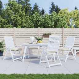 Perne de scaun, 4 buc., alb crem, 40x40x7 cm, textil oxford GartenMobel Dekor