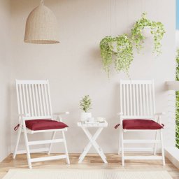 Perne de scaun, 2 buc., vin rosu, 50x50x7 cm, textil oxford GartenMobel Dekor