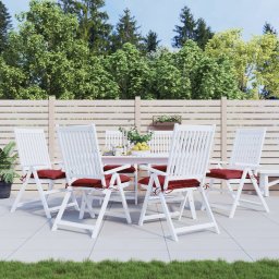 Perne de scaun, 6 buc., vin rosu, 50x50x7 cm, textil oxford GartenMobel Dekor