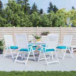 Perne de scaun, 6 buc., turcoaz, 50x50x7 cm, textil oxford GartenMobel Dekor
