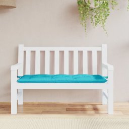 Perna pentru banca de gradina, turcoaz, 120x50x7 cm, textil GartenMobel Dekor