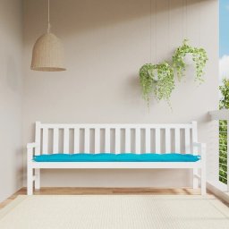 Perna pentru banca de gradina, turcoaz, 200x50x7 cm, textil GartenMobel Dekor
