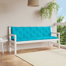 Perne banca de gradina, 2 buc., turcoaz, tesatura oxford GartenMobel Dekor