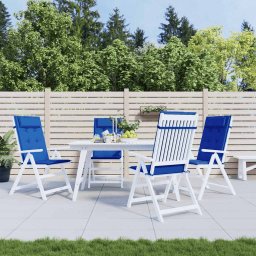 Perne scaun spatar înalt 4 buc albastru regal, tesatura Oxford GartenMobel Dekor