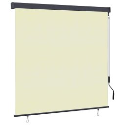 Rulou textil cu perdele Crem 180 x 250 cm Tesatura si Aluminiu GartenMobel Dekor