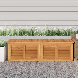Lada depozitare gradina cu geanta, 175x50x55 cm, lemn masiv tec GartenMobel Dekor