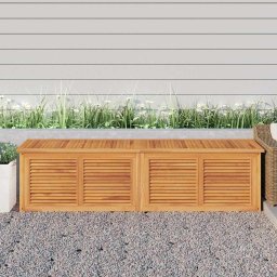 Lada depozitare gradina cu geanta, 200x50x55 cm, lemn masiv tec GartenMobel Dekor
