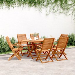 Scaune de gradina pliante, 6 buc. 57x66x95 cm lemn masiv acacia GartenMobel Dekor