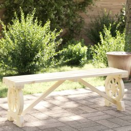 Banca de gradina, 115 cm, lemn masiv de brad GartenMobel Dekor