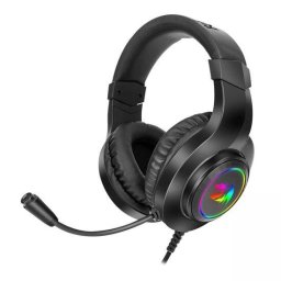 Casti Gaming Hylas Iluminare RGB Negru