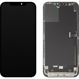 Piese si componente Display cu Touchscreen MP compatibil cu Apple iPhone 12 Pro Max, cu Rama, Versiune Soft OLED IC Movable FHD, Negru