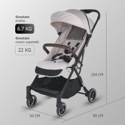 Carucior sport cu pliere automata Coccolle Melia Pearl Mist