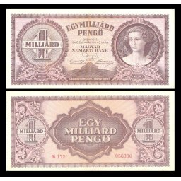 Ungaria 1946 - 1 miliard pengo, circulata