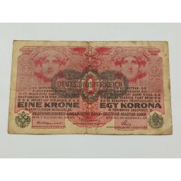 Austro-Ungaria 1916 - 1 korona, circulata