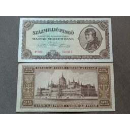 Ungaria 1946 - 100.000.000 pengo, circulata