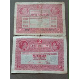 Austro-Ungaria 1917 - 2 korona, circulata
