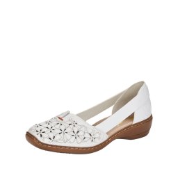 Pantofi dama, piele naturala, 41356-80, alb