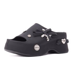 Papuci dama din material sintetic, Gryxx 7R5D1070 01-S, negru
