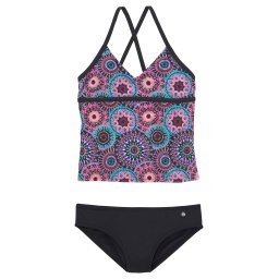 s.Oliver Costum de baie două piese albastru / lila / negru