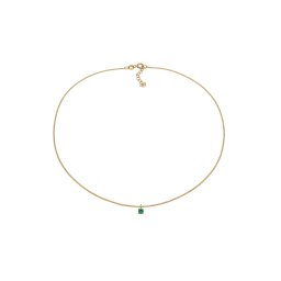 ELLI Lanțuri 'Choker' auriu / verde smarald
