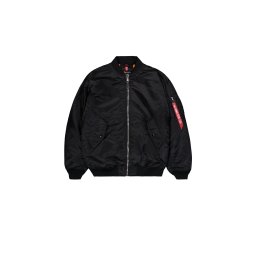 ALPHA INDUSTRIES Geacă de primăvară-toamnă 'Ma-1' negru