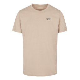Mister Tee Tricou ' Espresso M Club' nisipiu / maro / negru