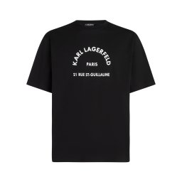 Karl Lagerfeld Tricou negru / alb