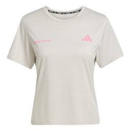 ADIDAS PERFORMANCE Tricou funcțional 'Own The Run' gri deschis / roz deschis