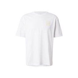 GUESS Tricou bej deschis / alb