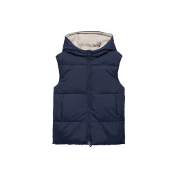 MANGO KIDS Vestă 'Gerard' crem / albastru marin