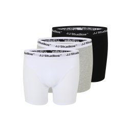 Jack & Jones Plus Boxeri 'JACSOHO' gri amestecat / negru / alb