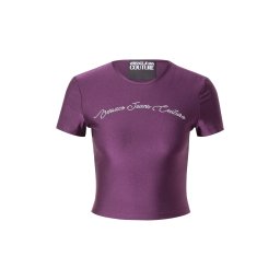 Versace Jeans Couture Tricou mov mură / argintiu