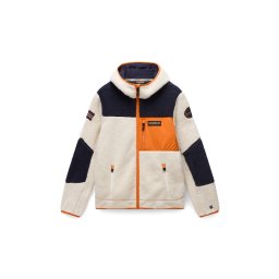 NAPAPIJRI Jachetă fleece 'Yupik' bej / portocaliu închis / negru