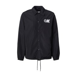 Calvin Klein Jeans Geacă de primăvară-toamnă negru / alb