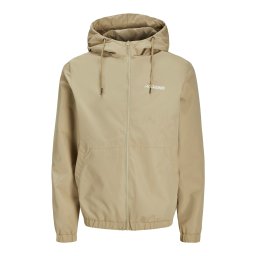 JACK & JONES Geacă de primăvară-toamnă 'JWHMASH' bej închis / alb