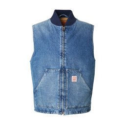 LEVI'S ® Vestă 'Sansome Vest' bleumarin / albastru denim / roșu / alb