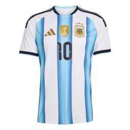 ADIDAS PERFORMANCE Tricot 'Argentina 26 Home Messi' azuriu / galben auriu / alb