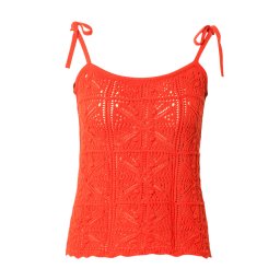 LEVI'S ® Top brodat 'Abbey Tie-Shoulder Sweater Tank Top' roșu