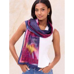 Lipsy Fular bleumarin / galben / roz / roz pal