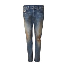 DIESEL Jeans '1979 SLEENKER' albastru închis / maro