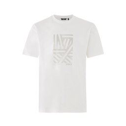 MEXX Tricou grej / alb murdar