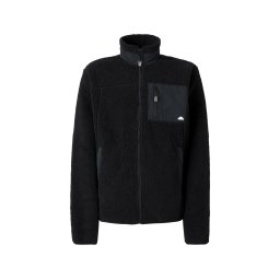 ELLESSE Bluză cu fermoar sport 'Zerano' negru / alb