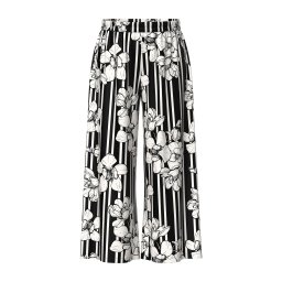 Ulla Popken Pantaloni 'Raquel' negru / alb