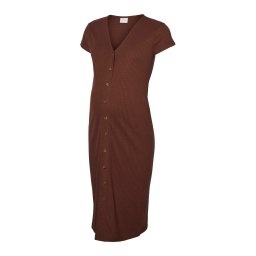 MAMALICIOUS Rochie tip bluză 'MLYaya Lia' maro