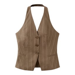 MANGO Vestă de costum 'Martin' bej deschis / maro