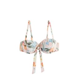 Next Sutien costum de baie azuriu / verde închis / portocaliu deschis / roz
