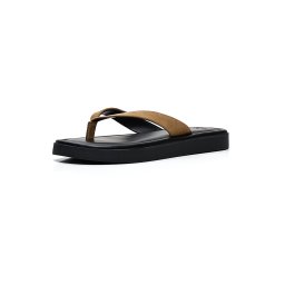 Bershka Flip-flops bej închis