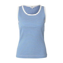 s.Oliver Top albastru regal / alb