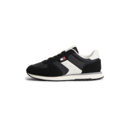 Tommy Jeans Sneaker low 'Eva Runner' negru / alb