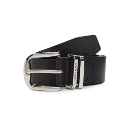 Tommy Jeans Curea 'OTIS BUCKLE 4.0' negru